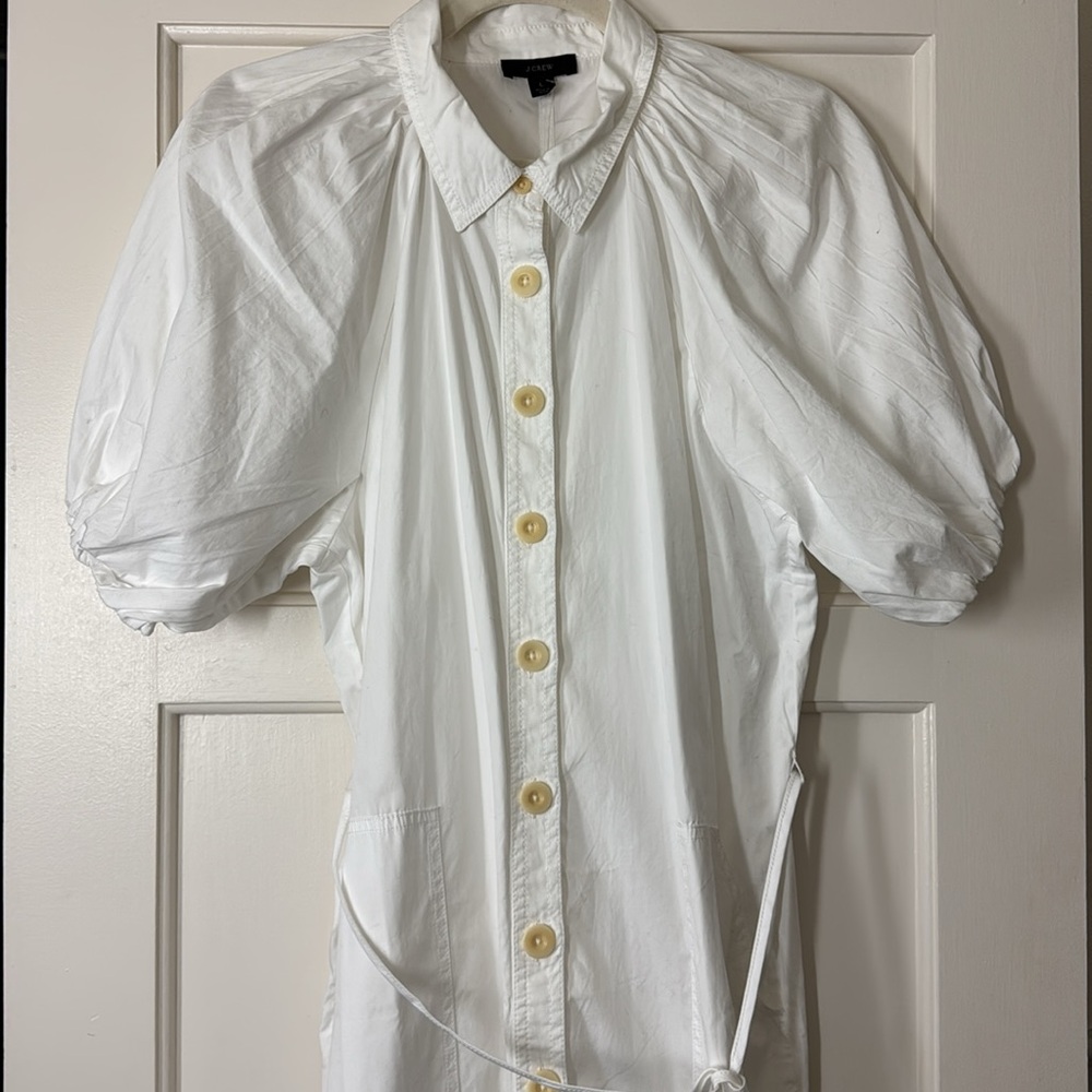 J.Crew Collared cotton poplin dress BG487 - Picture 3 of 9